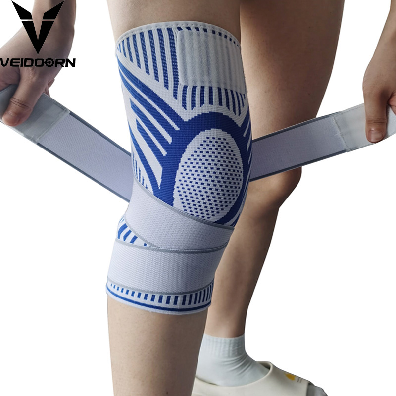 Crossfit Fitness Gear - Rodilleras deportivas de compresión para hombre,