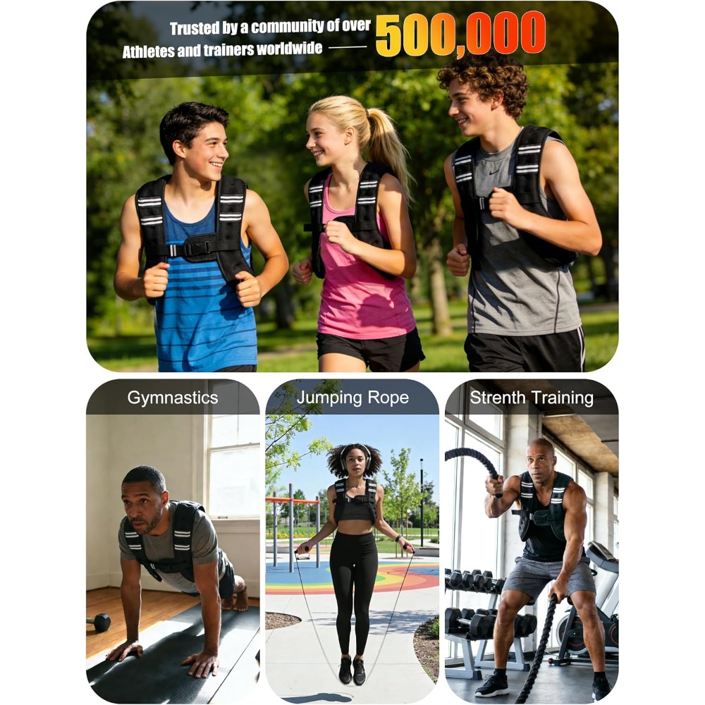 Chaleco con peso para fitness, - Crossfit Weight Vest reseña y precio
