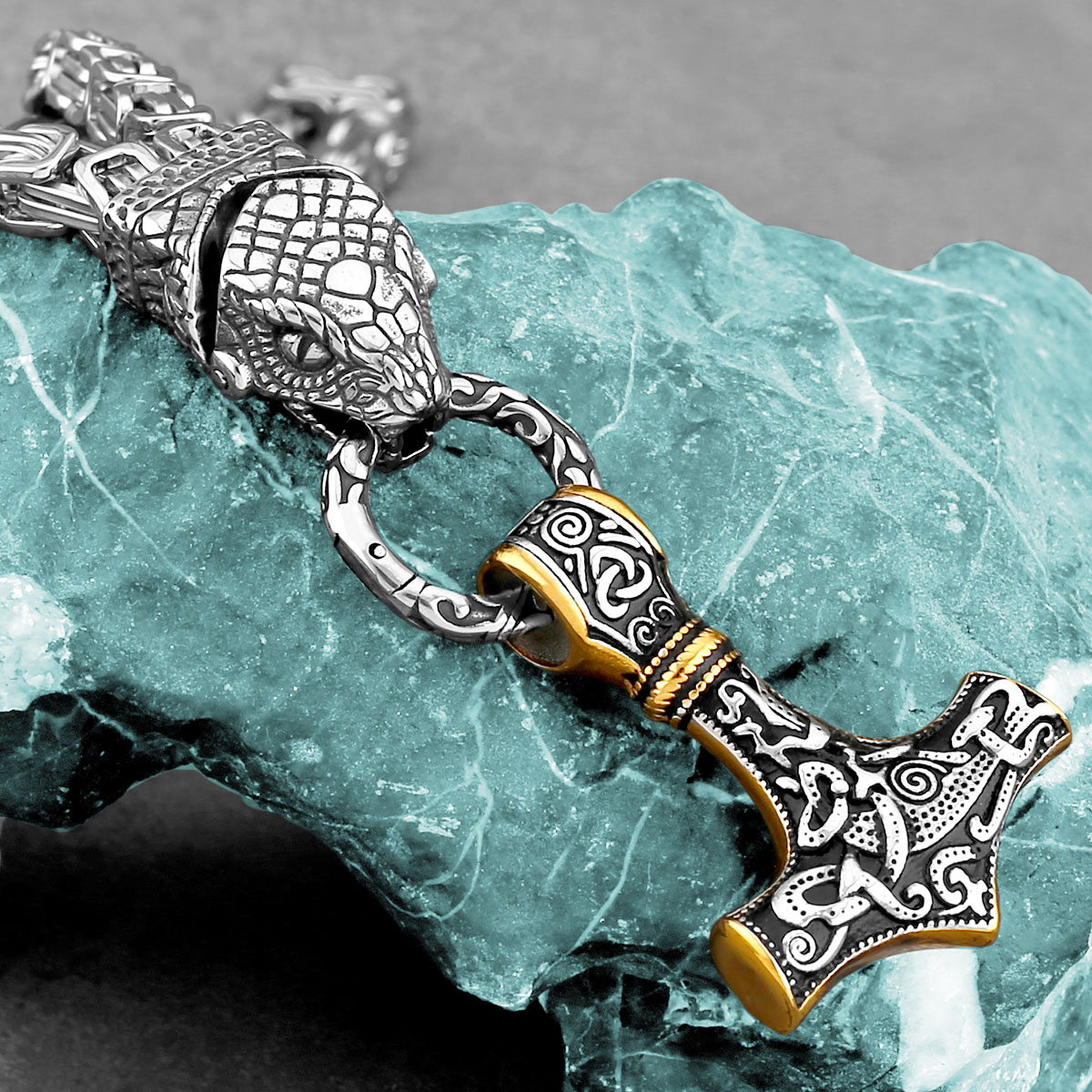 Collar nórdico con cabeza de s - Battle Rope Anchor reseña y precio