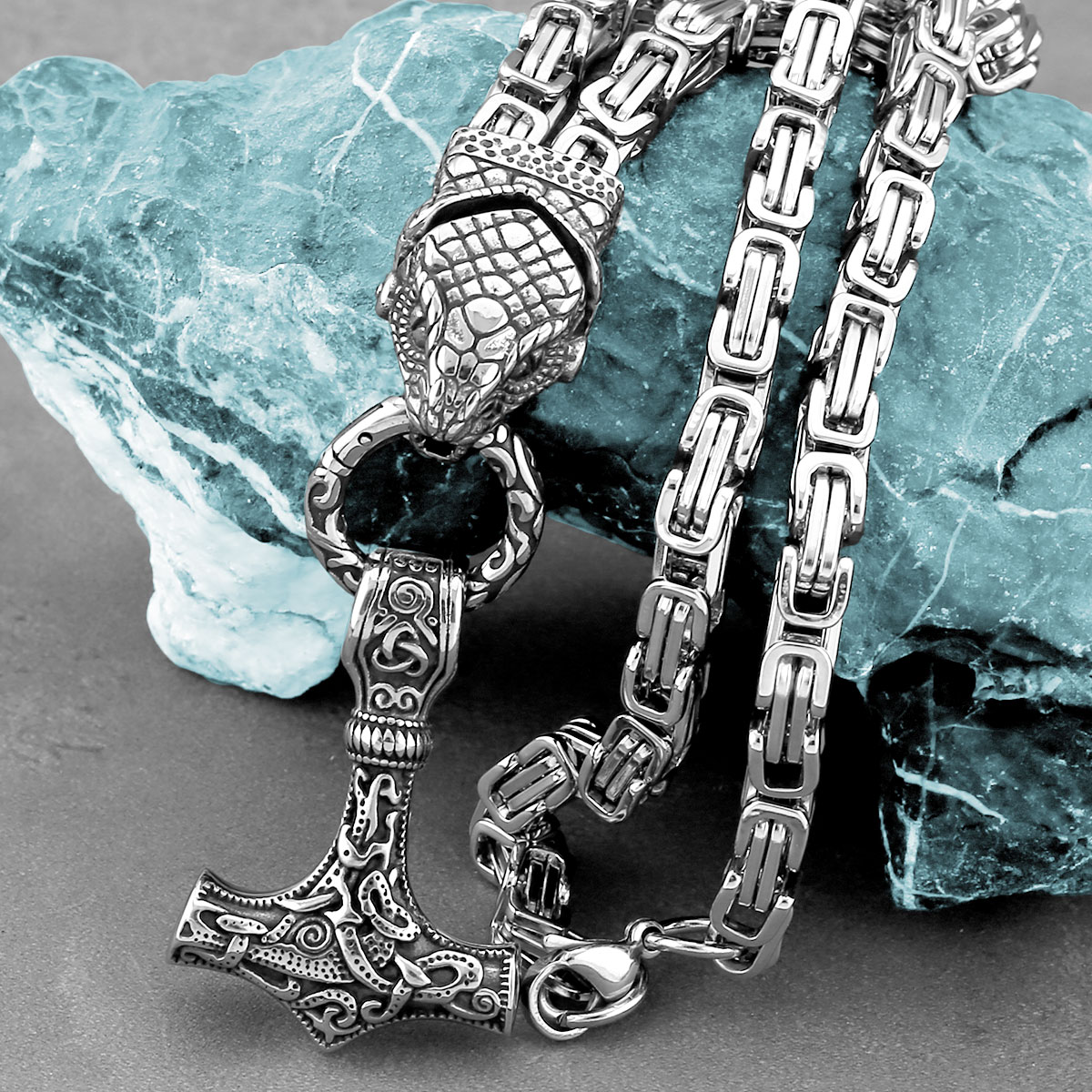 Collar nórdico con cabeza de s - Battle Rope Anchor reseña y precio