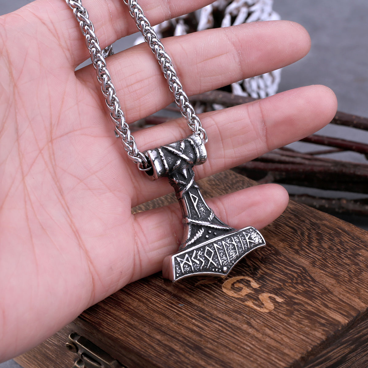 Collar Vintage de vikingos nór - Battle Rope Anchor reseña y precio